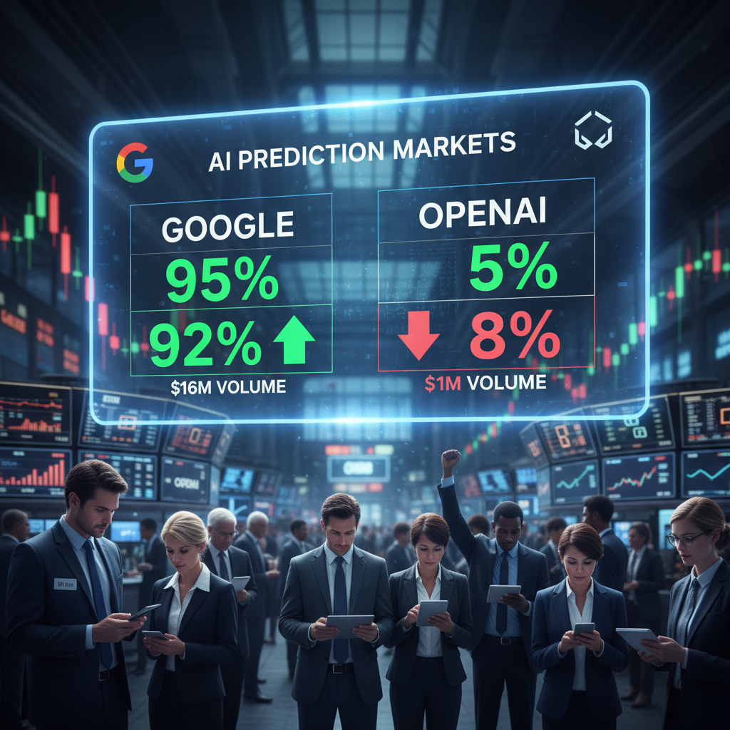 Google's AI Ascent: Prediction Markets Signal Dominance Over OpenAI Rivals
