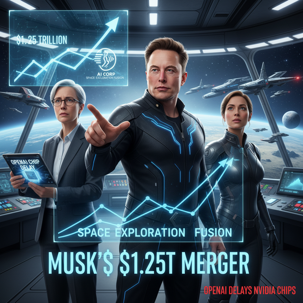 Elon Musk's Trillion-Dollar Bet on AI & Space Collides with OpenAI's Chip Quandary